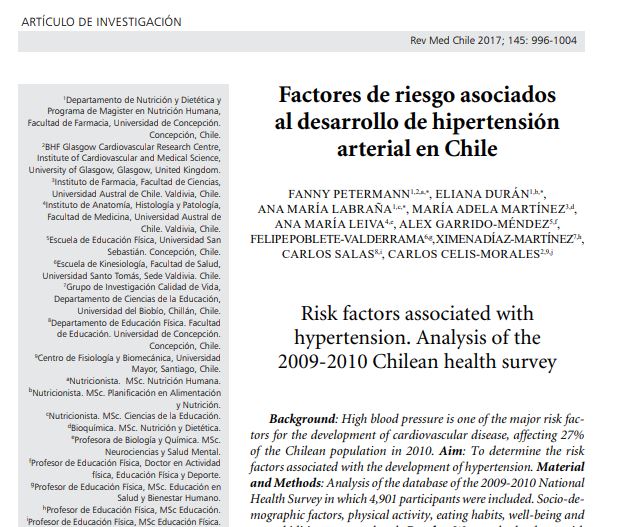Preview of Factores de riesgo asociados al desarrollo de hipertensión arterial en Chile