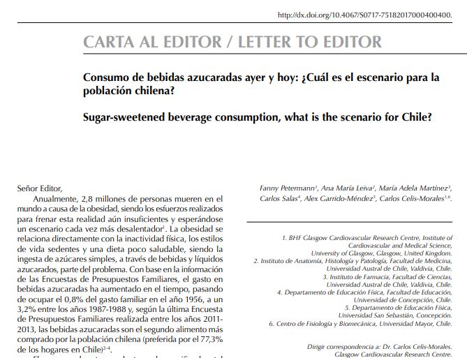 Preview of Consumo de bebidas azúcaradas ayer y hoy: ¿cuál es el escenario para la población chilena?