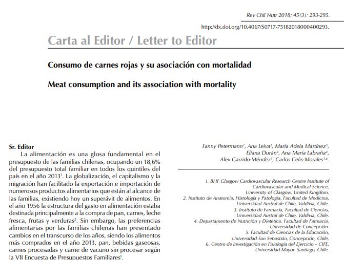 Preview of Consumo de carnes rojas y su asociación con mortalidad