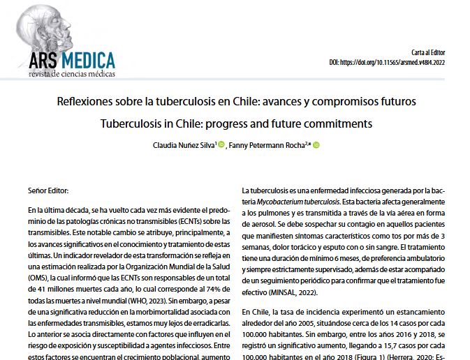 Preview of Reflexiones sobre la tuberculosis en Chile: avances y compromisos futuros