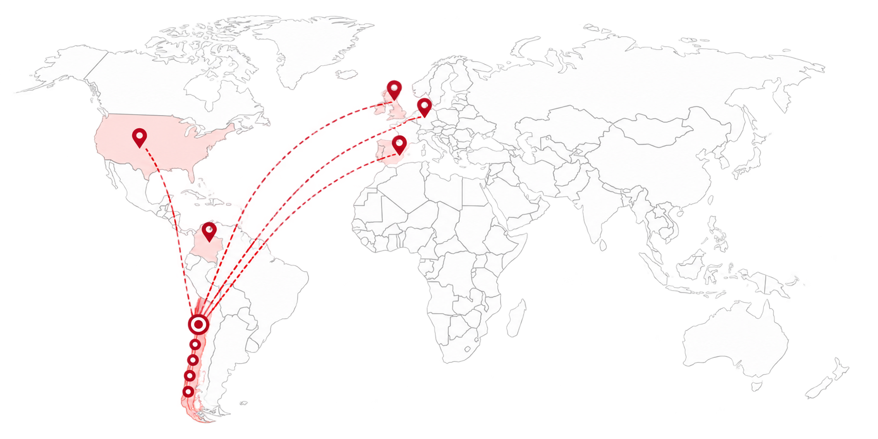 Map of Fanny Petermann-Rocha's international research collaboration network