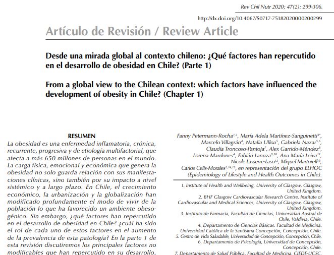Preview of Desde una mirada global al contexto chileno: ¿Qué factores han repercutido en el desarrollo de obesidad en Chile? (Parte 1)